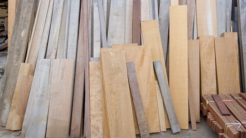 Solid wood material