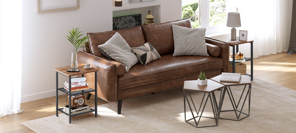 wood side table on amzon