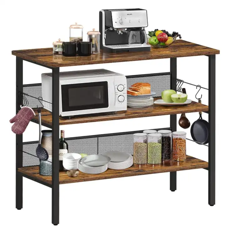 4 tier kitchen utility cart with storage shelves (4)