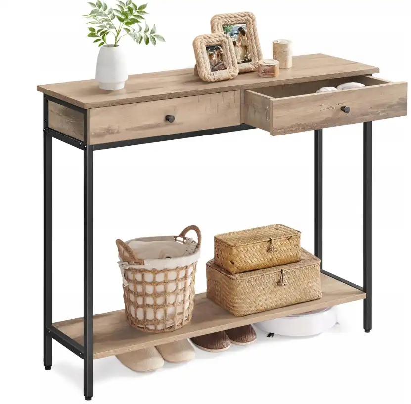slim entryway console table with 2 drawers (1)
